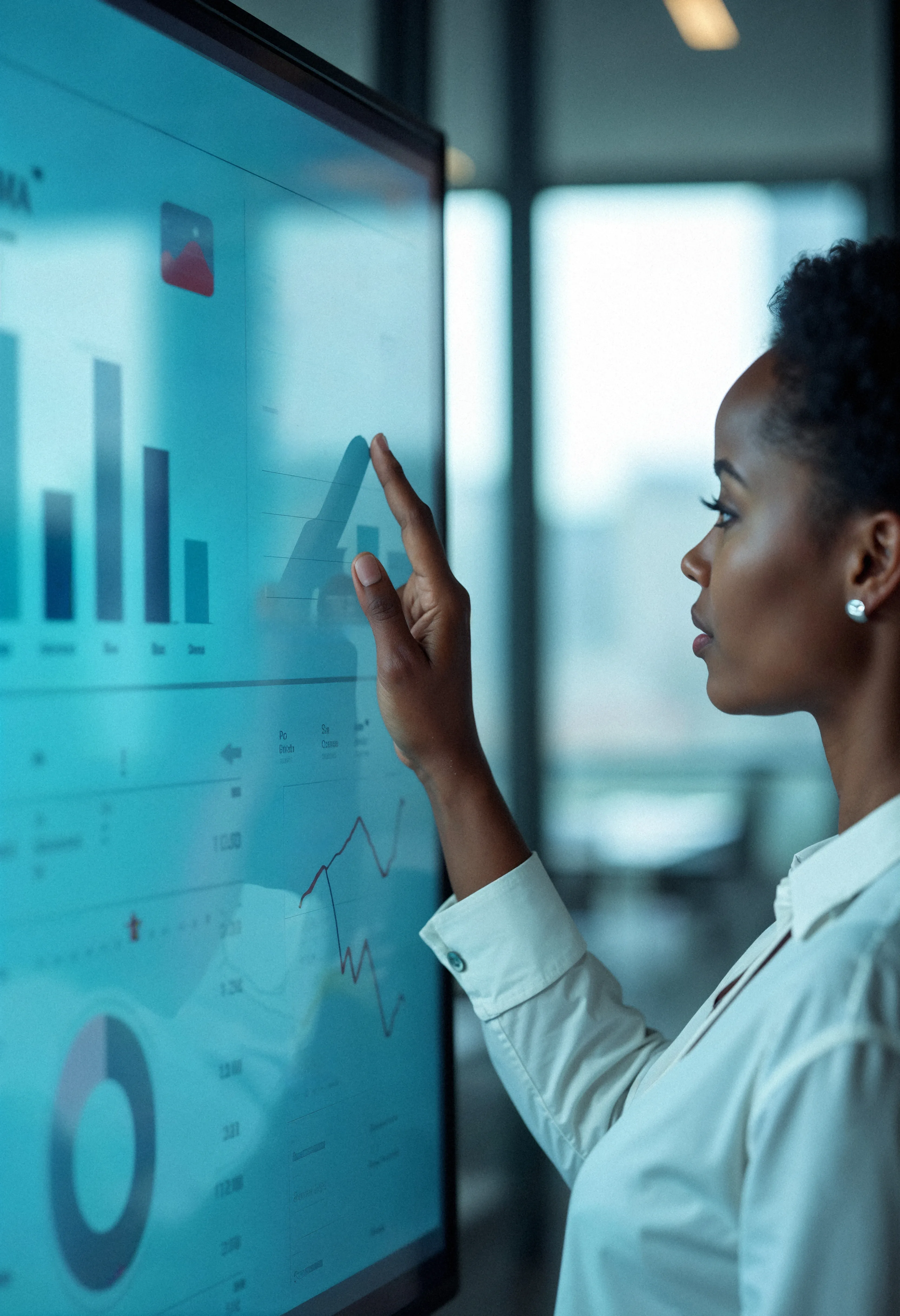 Professional businessman working on laptop